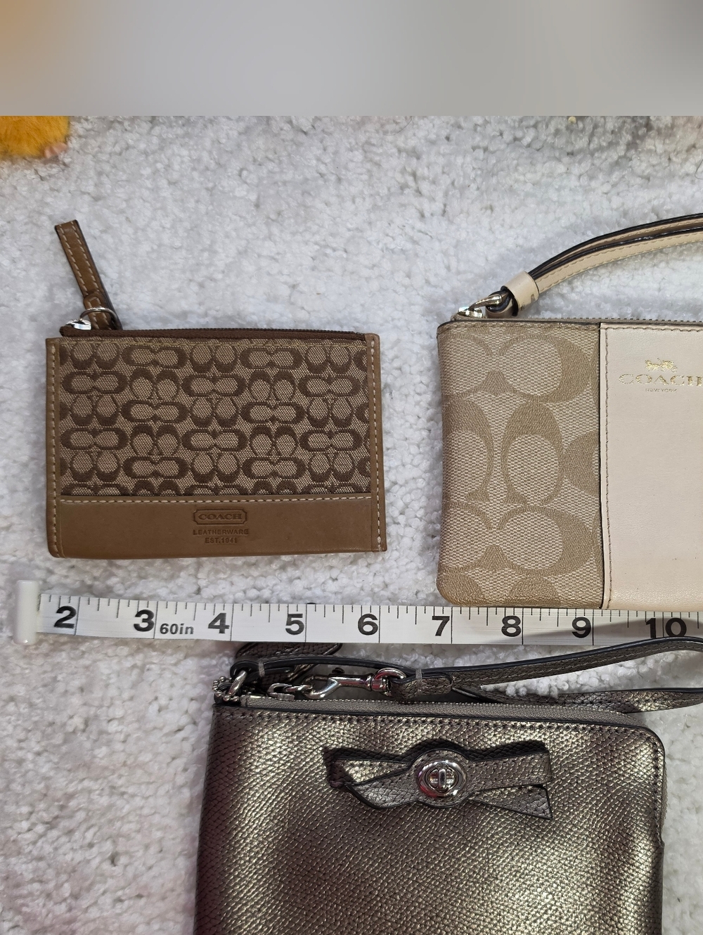 Coach Bundle 3 items, wristlet, change bag